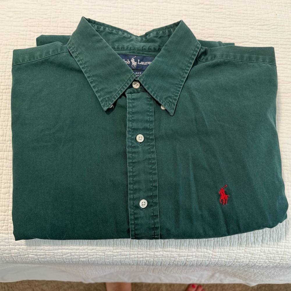 Ralph Lauren Forest Green Dress Shirt